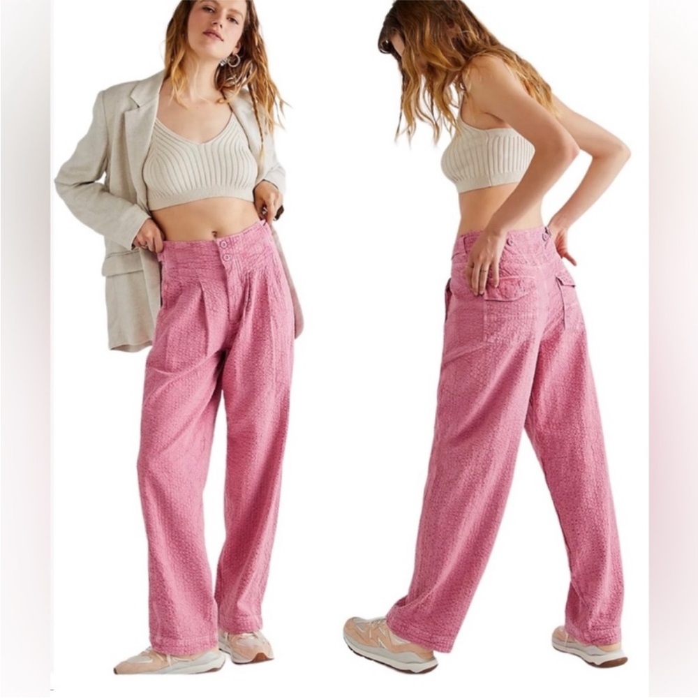 Free People Thin Line Straight Pants